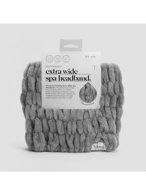 Kitsch Extra Wide Spa Headband in Grey